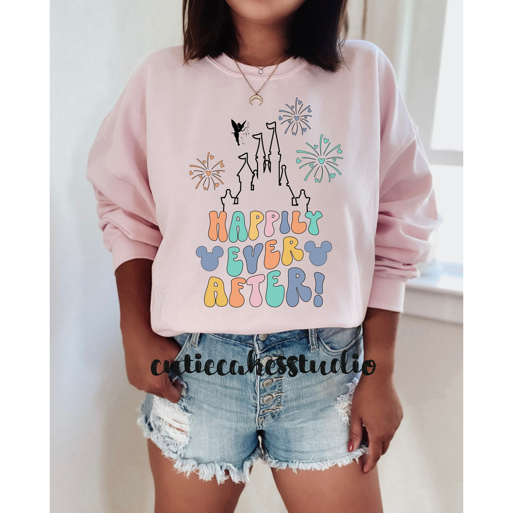 Happily ever after sweatshirt - Disney vintage sweatshirt - Disney mickey shirt - Disney magic shirt - vintage disney 1980 style shirt - 2.jpg
