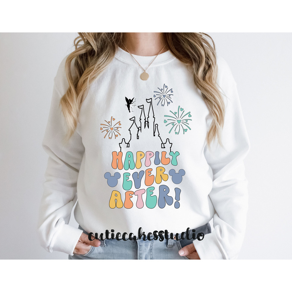 Happily ever after sweatshirt - Disney vintage sweatshirt - Disney mickey shirt - Disney magic shirt - vintage disney 1980 style shirt - 4.jpg