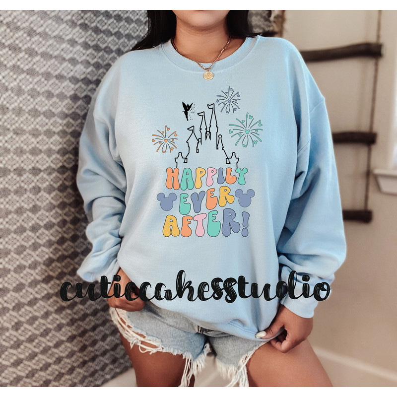 Happily ever after sweatshirt - Disney vintage sweatshirt - Disney mickey shirt - Disney magic shirt - vintage disney 1980 style shirt - 5.jpg