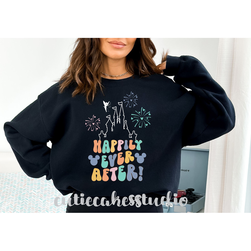 Happily ever after sweatshirt - Disney vintage sweatshirt - Disney mickey shirt - Disney magic shirt - vintage disney 1980 style shirt - 6.jpg