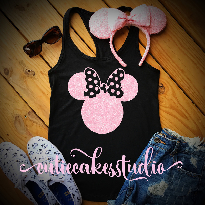 Millennial pink disney shirt mickey burnout Racerback Tank top Disney Girl Ladies disney shirts for women purple potion ears minnie shirt - 1.jpg