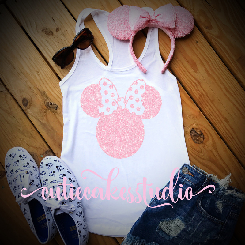 Millennial pink disney shirt mickey burnout Racerback Tank top Disney Girl Ladies disney shirts for women purple potion ears minnie shirt - 3.jpg