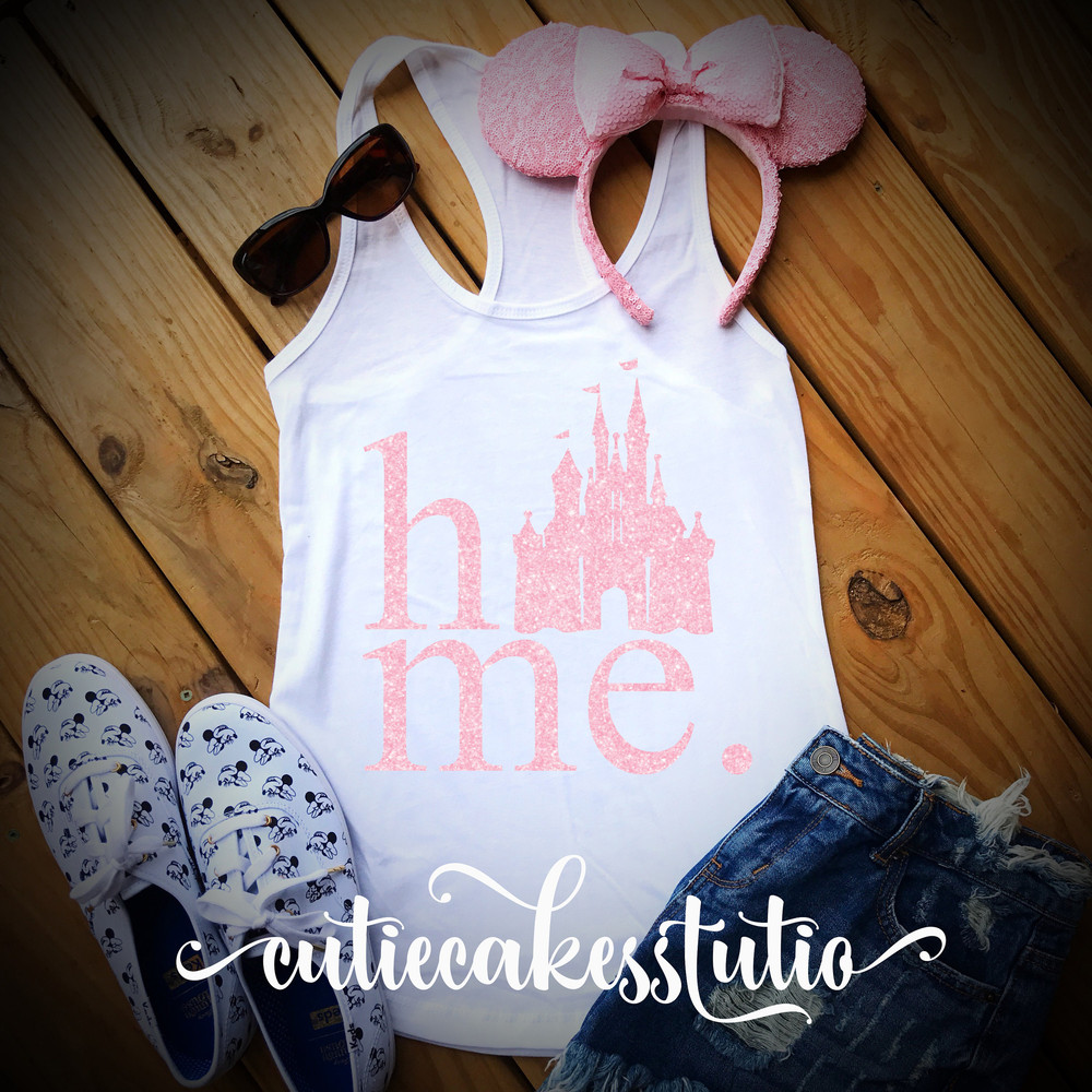 millennial pink disney shirt mickey burnout Racerback Tank top Disney Girl Ladies disney world t-shirt - 3.jpg
