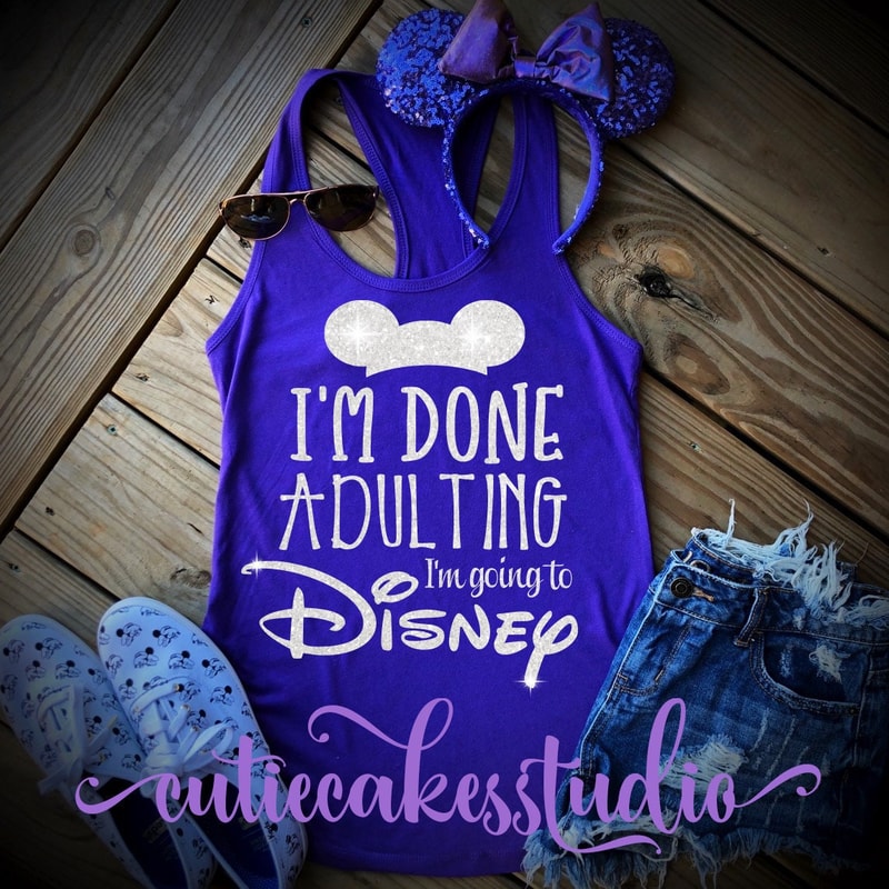 purple potion disney shirt done adulting disney shirt mickey Racerback Tank top Disney Girl Ladies disney shirts for women glitter shirt - 1.jpg
