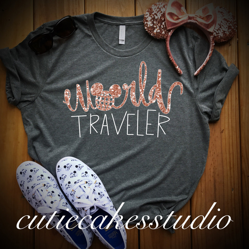 rose gold disney shirt for women disney shirt mickey Tank Disney Ladies disney shirts rose gold epcot shirt epcot world traveler shirt - 2.jpg
