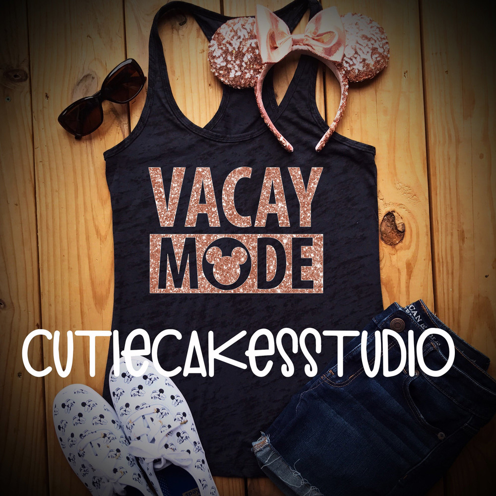 rose gold disney shirt Vacay mode shirt Tank top Disney Girl Ladies disney shirts for women purple potion ears disney best day ever shirt - 1.jpg