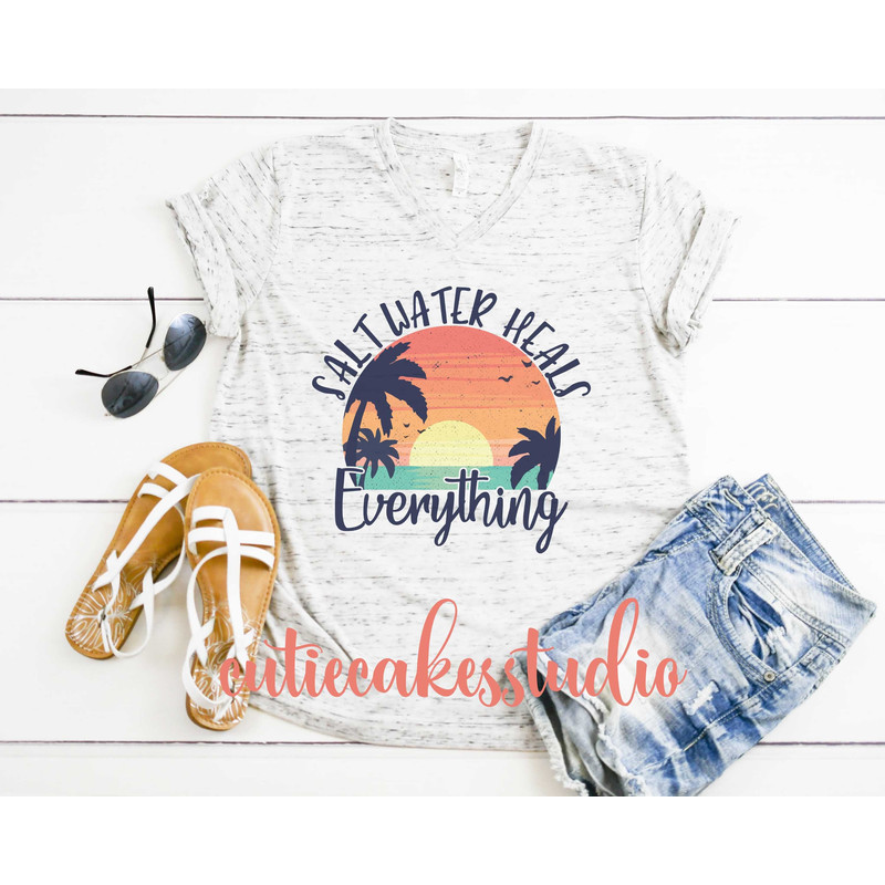 salt water heals everything shirt - beach shirt - beach shirts for women - retro beach shirt - beach sublimated faded vintage retro shirt - 3.jpg