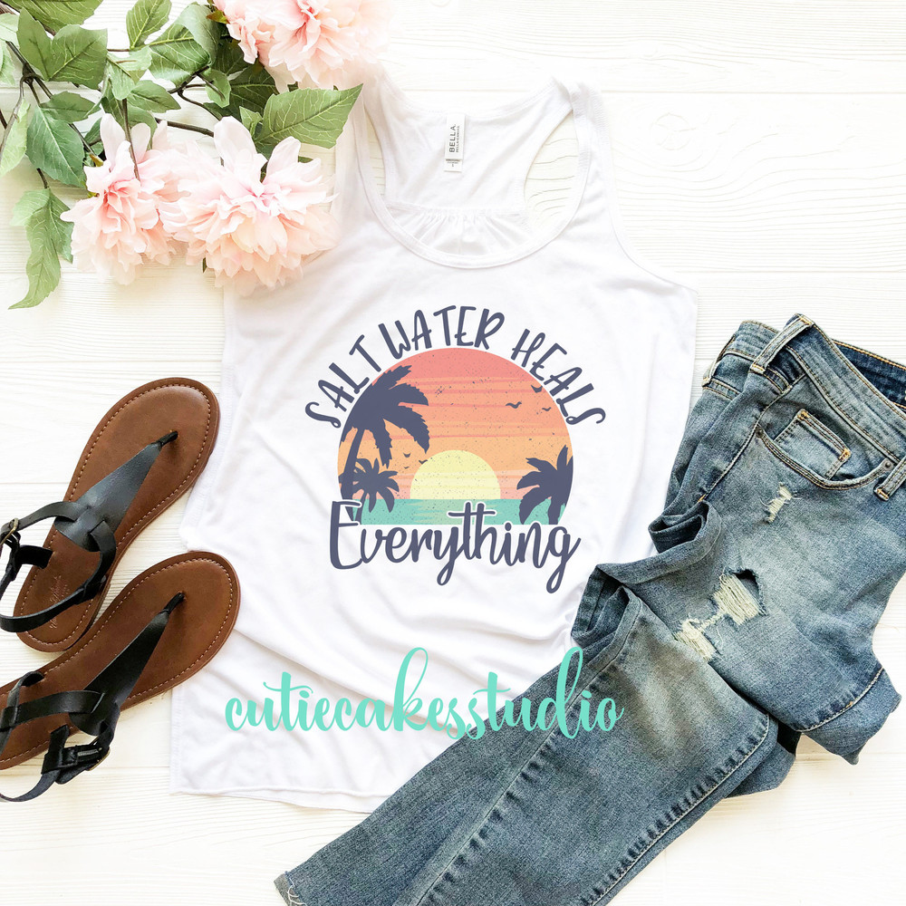salt water heals everything shirt - beach shirt - beach shirts for women - retro beach shirt - beach sublimated faded vintage retro shirt - 4.jpg