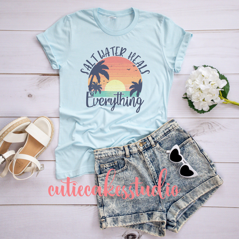 salt water heals everything shirt - beach shirt - beach shirts for women - retro beach shirt - beach sublimated faded vintage retro shirt - 5.jpg
