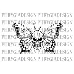 skull butterfly svg , butterfly svg , butterfly clipart , skull svg , butterfly shirt svg , digital download , instant d