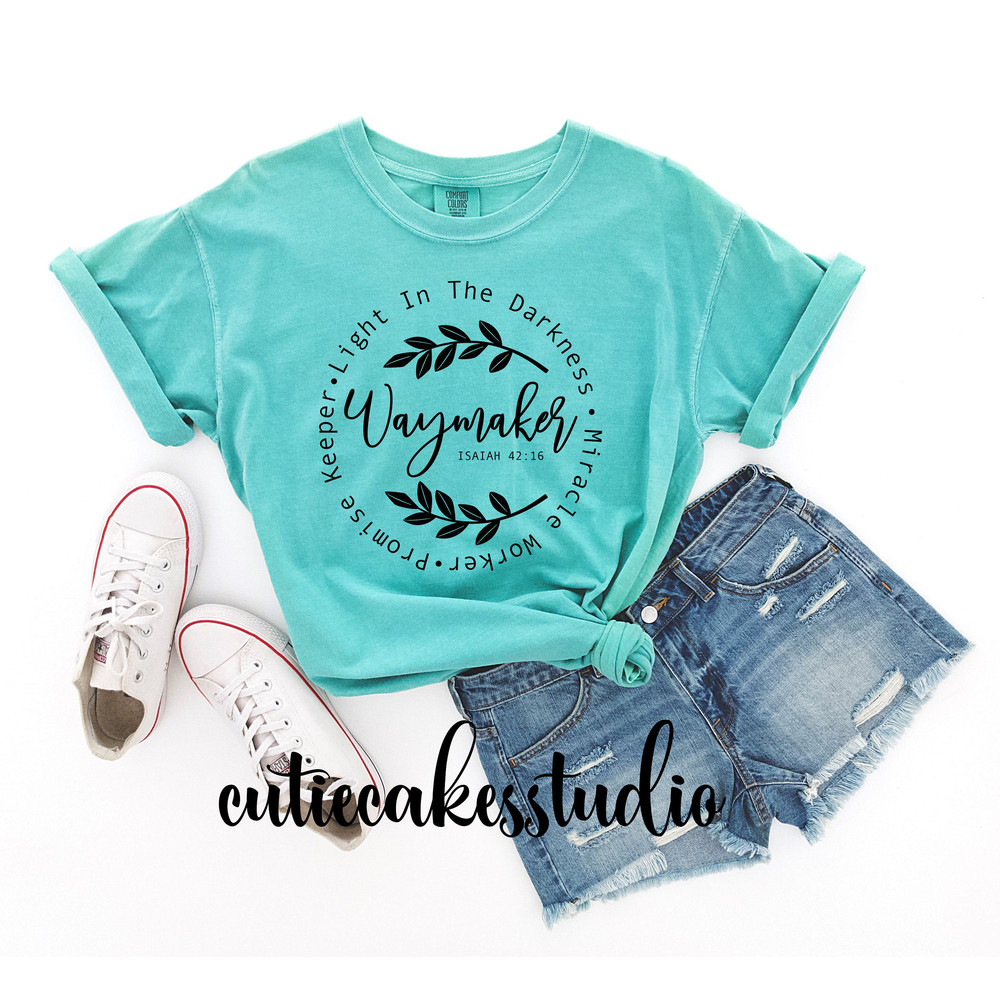 Waymaker shirt - Christian shirt - Way maker shirt - ladies shirt - plus size shirt - comfort colors shirt - faith shirt - inspirational - 1.jpg