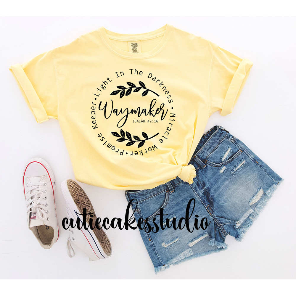 Waymaker shirt - Christian shirt - Way maker shirt - ladies shirt - plus size shirt - comfort colors shirt - faith shirt - inspirational - 3.jpg