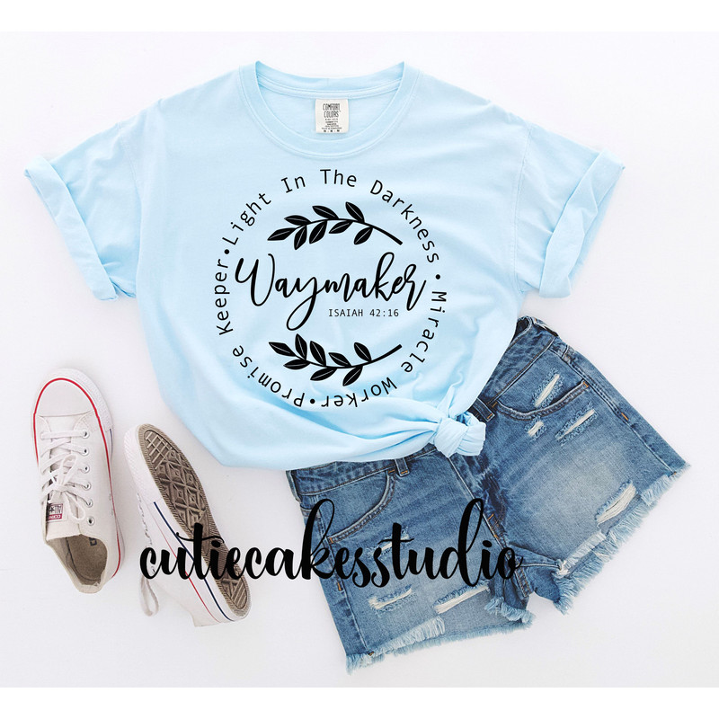 Waymaker shirt - Christian shirt - Way maker shirt - ladies shirt - plus size shirt - comfort colors shirt - faith shirt - inspirational - 4.jpg