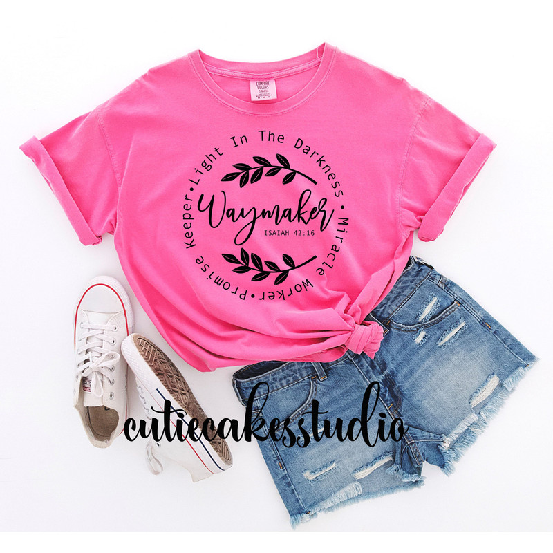 Waymaker shirt - Christian shirt - Way maker shirt - ladies shirt - plus size shirt - comfort colors shirt - faith shirt - inspirational - 5.jpg