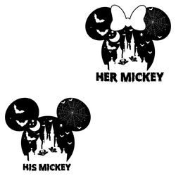 pumpkin trick or treat halloween mickey bats svg