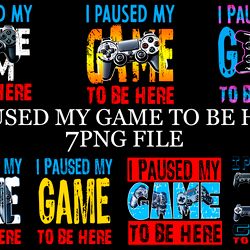 i paused my game to be here digital file png playstation controller