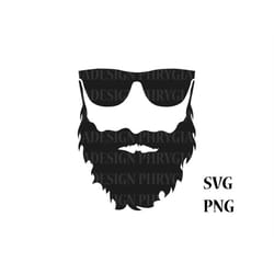 beard and glasses svg png , beard silhouette svg , glasses silhouette , beard clipart , beard svg , hipster svg , hipst