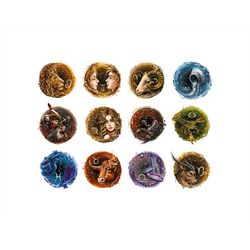 zodiac sign png , zodiac signs bundle , astrology png , watercolor zodiac signs , libra png , aries png , scorpio png ,