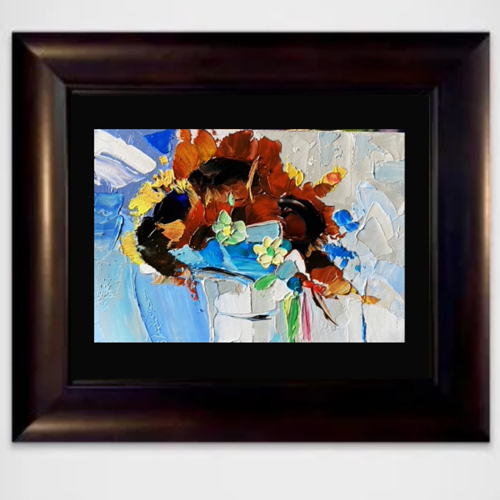 sunflower oil painting small original art-2-2.jpg