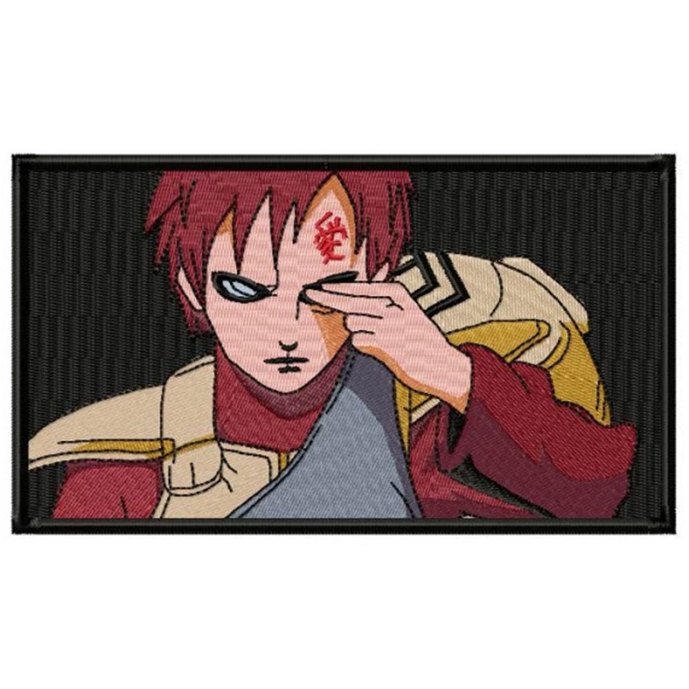 Gaara rectangle embroidery design