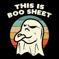 Retro Halloween Vingtage Boo Sheet Ghost Life SVG
