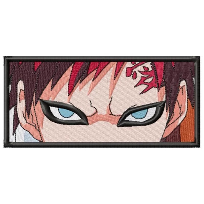 Gaara Rectangle Embroidery Design
