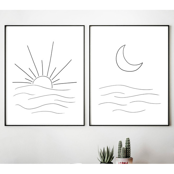 Sun and Moon set