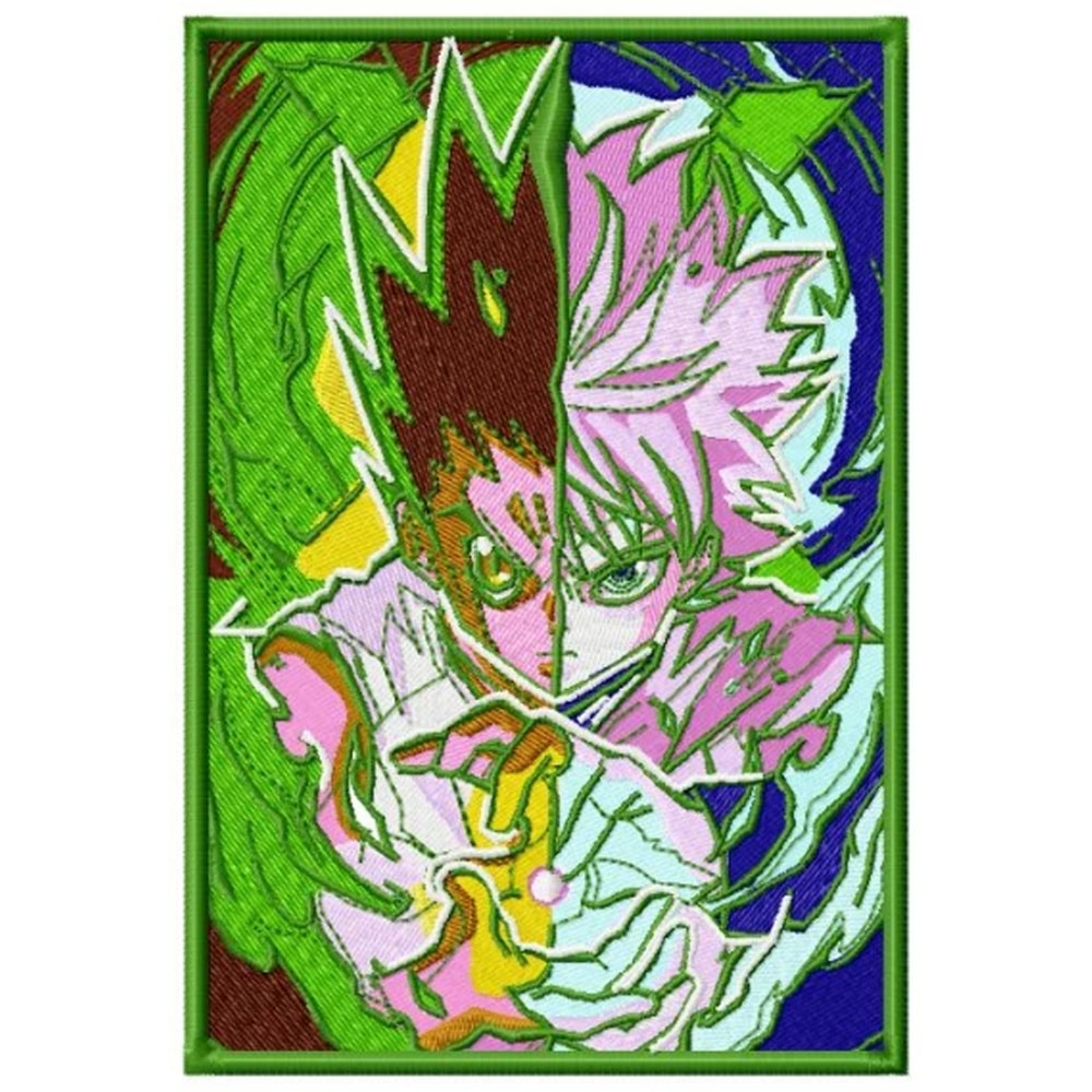 Gon x killua embroidery design