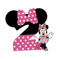 birthday disney minnie mouse svg, 2nd disney birthday svg