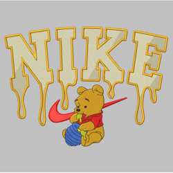 nike pooh melt- nike pooh embroidery design file