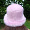 Lavender-lilac bucket hat made of faux fur. Fluffy pink hat. Festival fuzzy hat. Barbie Hat.