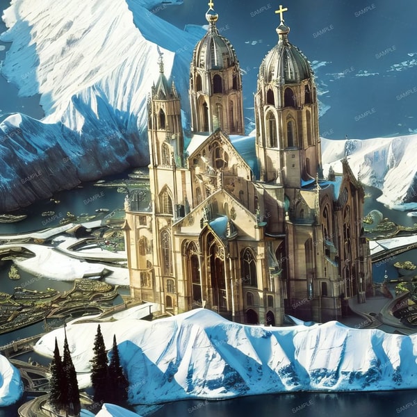 Swiss Cathedral Tileable Repeating Pattern - Inspire Uplift