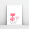 Pink flowers print