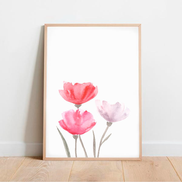 Watercolor floral painting