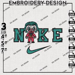 Joker Embroidery Files, DC Movie Embroidery, Joker Characters Machine Embroidery Pattern, Digital Download