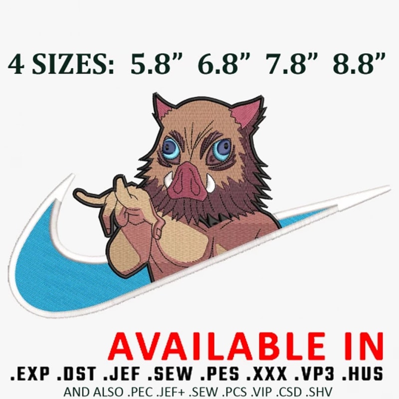 Inosuke Hashibira Embroidery Design, Anime design, Anime shi | Inspire ...