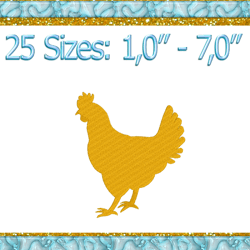 hen embroidery design chicken embroidery design cock embroidery design hen  Embroidery Design Machine Instant Download