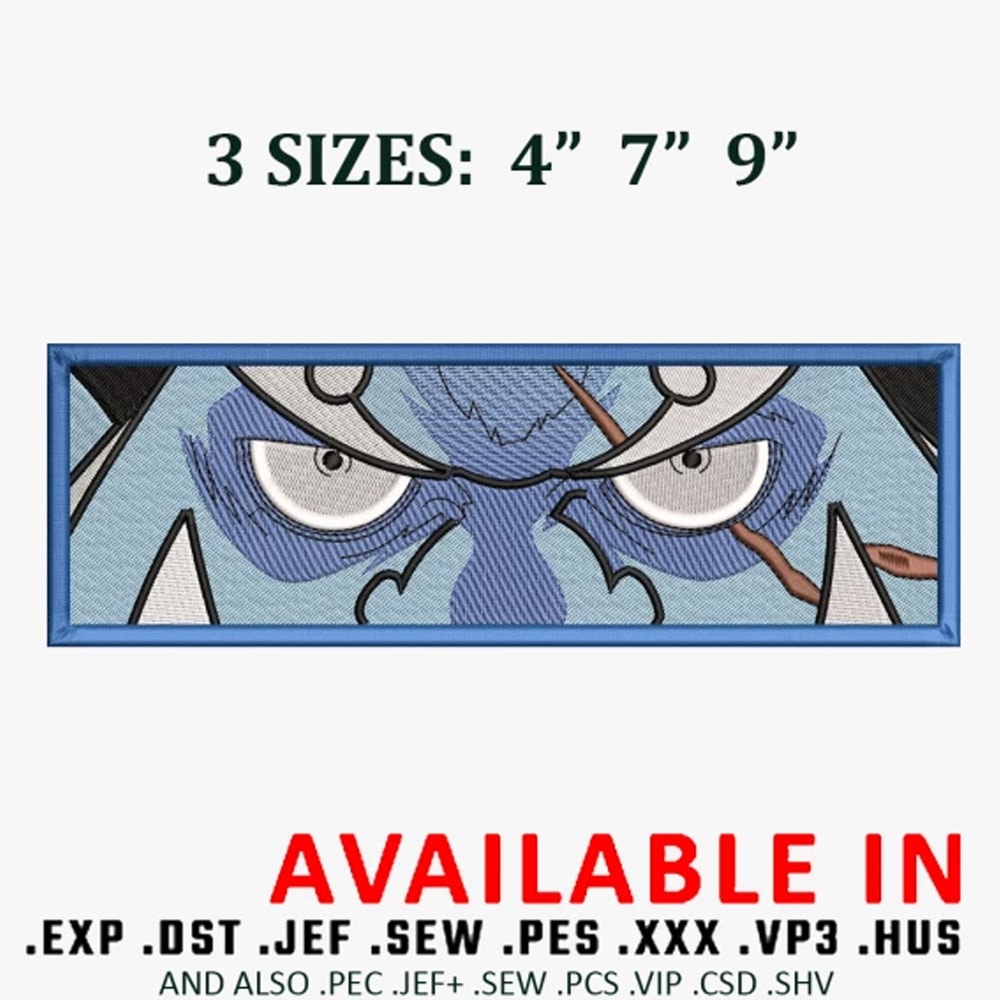 Jinbei eyes embroidery design