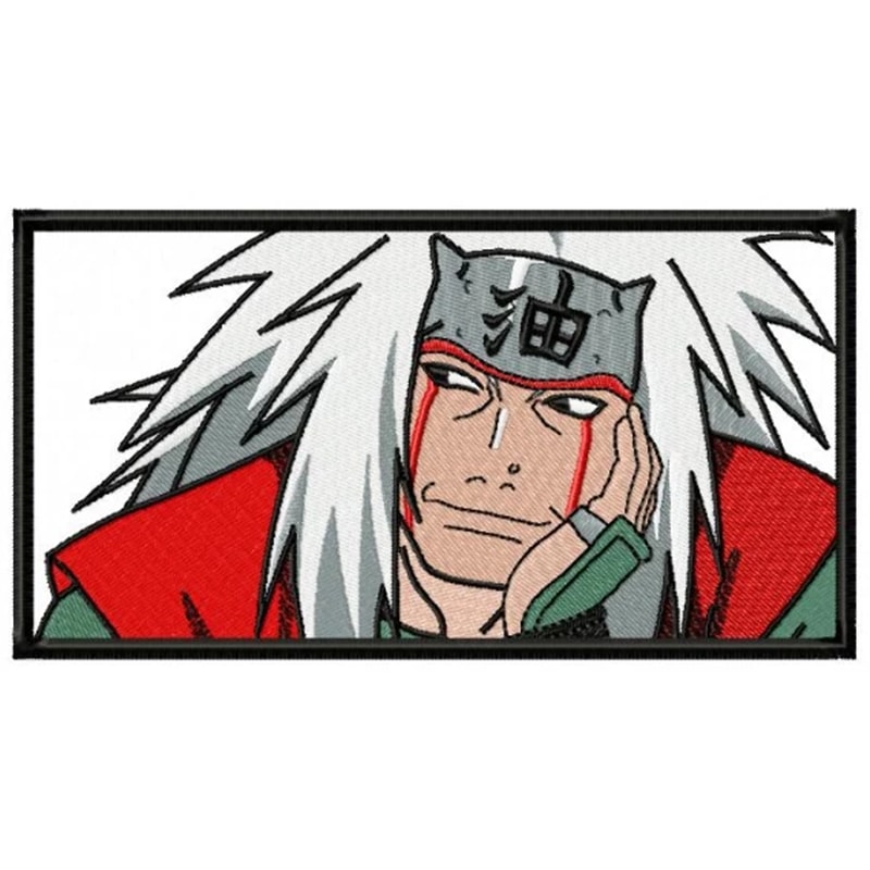 Jiraiya naruto embroidery design