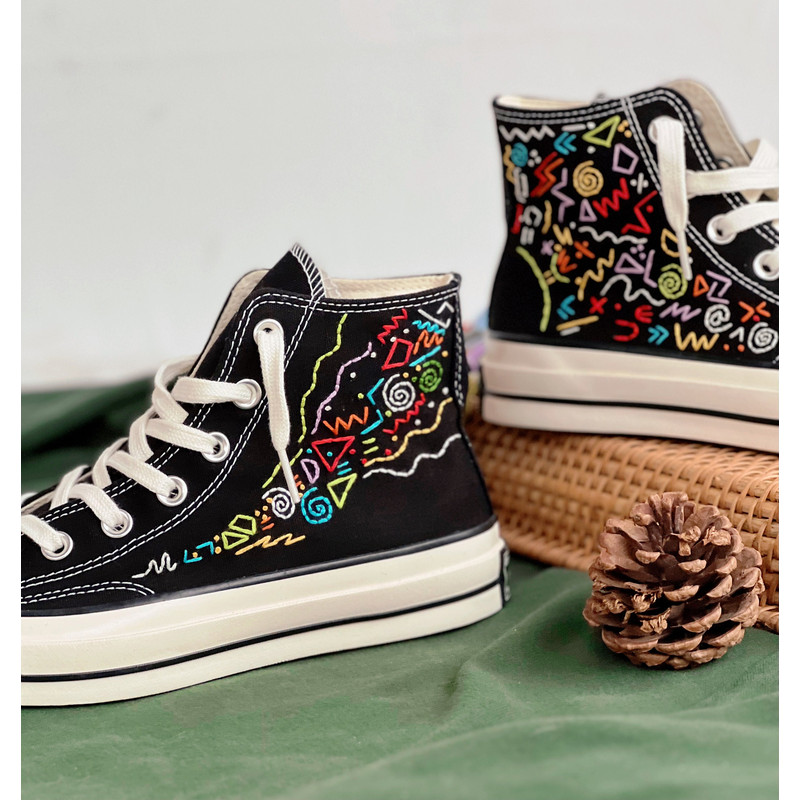 Embroidered Converse Chuck Taylors 1970s Custom Converse Math Formula Embroidery Pattern Embroidered Logo Color TexturesBest For Gifts - 2.jpg