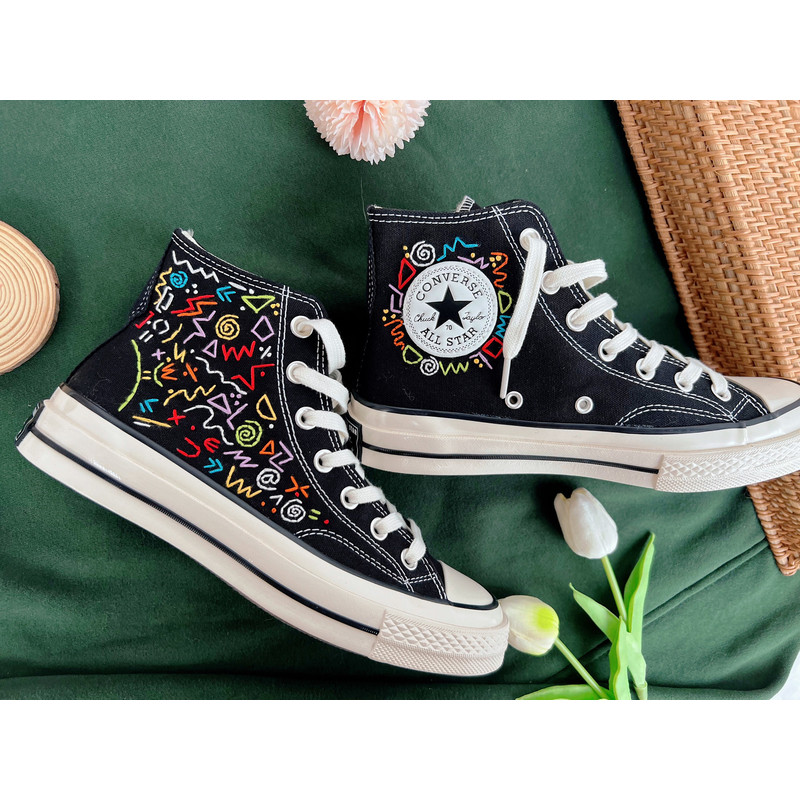 Embroidered Converse Chuck Taylors 1970s Custom Converse Math Formula Embroidery Pattern Embroidered Logo Color TexturesBest For Gifts - 4.jpg