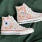 Embroidered Converse Chuck Taylors 1970sCustom Converse Orange Tree Leaves Cover The Wedding Day And NameCustom Logo LeavesGift For Her - 1.jpg