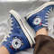 Embroidered Converse Custom Converse BlueConverse High Tops Chuck Taylor 1970sCustom Logo RocketEmbroidered With Rainbows And Universe - 2.jpg