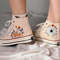 Embroidered Converse High TopsFlower ConverseCustom Converse PetEmbroidered ConverseGarden Of Sunflowers And Daisies And Lizards - 6.jpg
