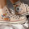 Embroidered Converse High TopsFlower ConverseCustom Converse PetEmbroidered ConverseGarden Of Sunflowers And Daisies And Lizards - 7.jpg