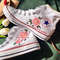 Embroidered ConverseConverse High Tops Custom PeonyPink Flower ConverseCustom Logo FlowersEmbroidered Sneakers - 1.jpg