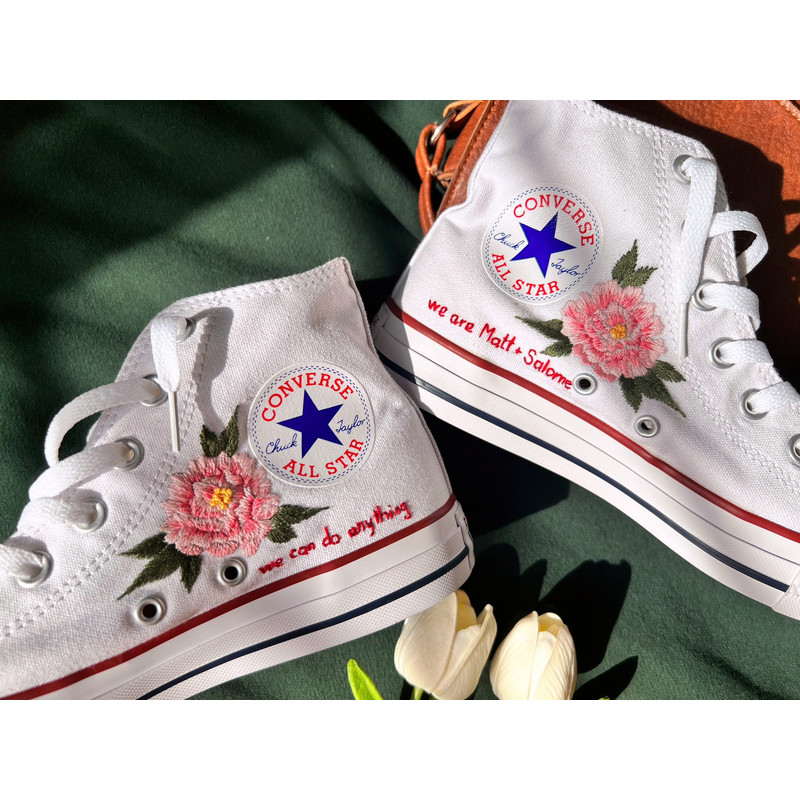 Embroidered ConverseConverse High Tops Custom PeonyPink Flower ConverseCustom Logo FlowersEmbroidered Sneakers - 4.jpg