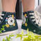 Embroidered ConverseConverse High TopsCustom Colorful Chrysanthemum GardenEmbroidered SneakersConverse Chuck Taylor 1970s Embroidery, - 5.jpg