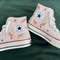 Embroidered ConverseCustom Converse Orange Tree Leaves Cover The Wedding Day And NameCustom Logo LeavesGift For Her - 5.jpg