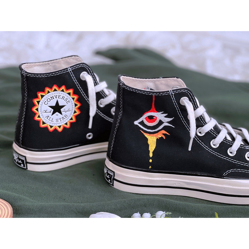 Embroidered ConverseCustom Symbol ConverseCustom Converse Eyes And LipsEmbroidered Logo SunConverse High TopsEmbroidered FaceBest Gift - 3.jpg